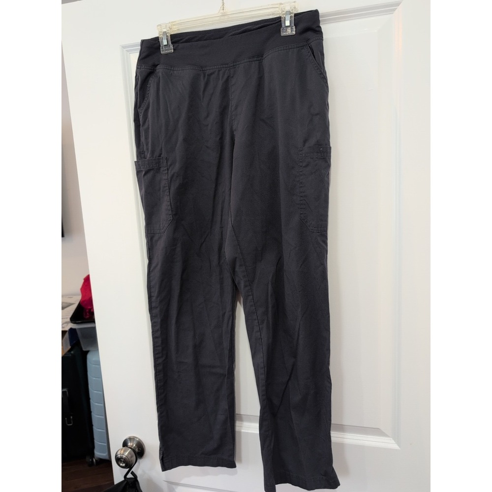 Lot Of 3 Butter Soft STRETCH Womens Yoga Scrub Pants Gray Medium BSS336
